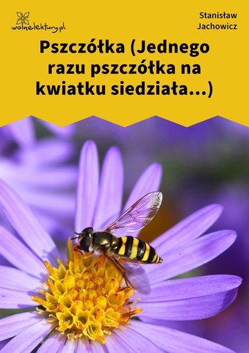 Stanisław Jachowicz, Bajki i powiastki, Pszczółka (Jednego razu pszczółka na kwiatku siedziała...)