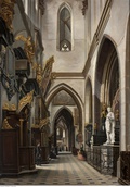 Saturnin Świerzyński, Widok nawy bocznej kościoła katedralnego na Wawelu
