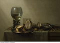 Willem Claesz Heda, Martwa natura z ciastem, piwem, winem i orzechami
