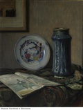 Józef Pankiewicz, Martwa natura z ceramiką (Martwa natura z błękitnym wazonem)