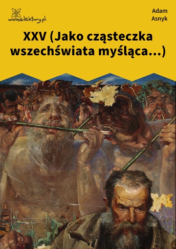 Adam Asnyk, Nad głębiami, XXV (Jako cząsteczka wszechświata myśląca...)