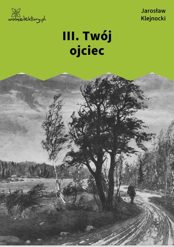 Jarosław Klejnocki, Elegia na śmierć szczegółów (tom), III. Twój ojciec