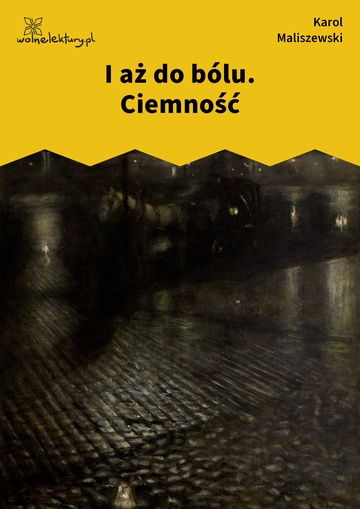 Karol Maliszewski, Zdania na wypadek, II. Liryka lokalna , I aż do bólu. Ciemność