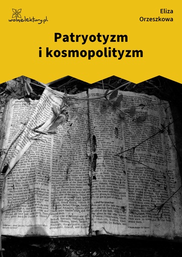 Eliza Orzeszkowa, Patryotyzm i kosmopolityzm
