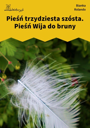 Bianka Rolando, Biała książka, Piekło, Pieśń trzydziesta szósta. Pieśń Wija do bruny