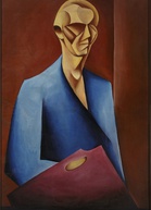 Mieczysław Szczuka – Autoportret z paletą