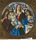 Sandro Botticelli, Madonna z Dzieciątkiem, Św. Janem i Aniołem
