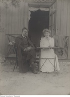Autor nieznany – Władysław Stanisław Reymont (1867-1925), pisarz, z żoną Aurelią z domu Szacsznajder, w Połądze