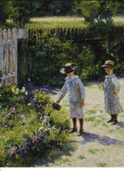 Władysław Podkowiński – Dzieci w ogrodzie