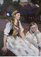Włodzimierz Tetmajer – Dwie dziewczyny wiejskie
