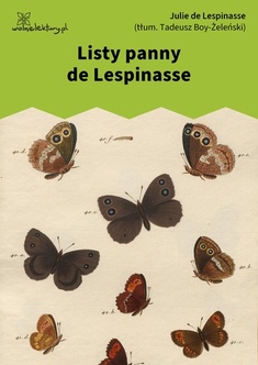 Julie de Lespinasse, Listy panny de Lespinasse
