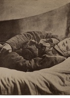 Autor nieznany – Portret Adama Mickiewicza na łożu śmierci, wykonany 27 listopada 1855 w Konstantynopolu