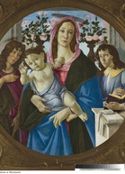 Sandro Botticelli – Madonna z Dzieciątkiem, Św. Janem i Aniołem